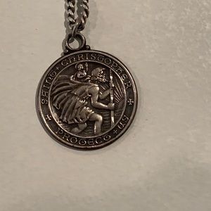 Saint Christopher Sterling Silver Necklace